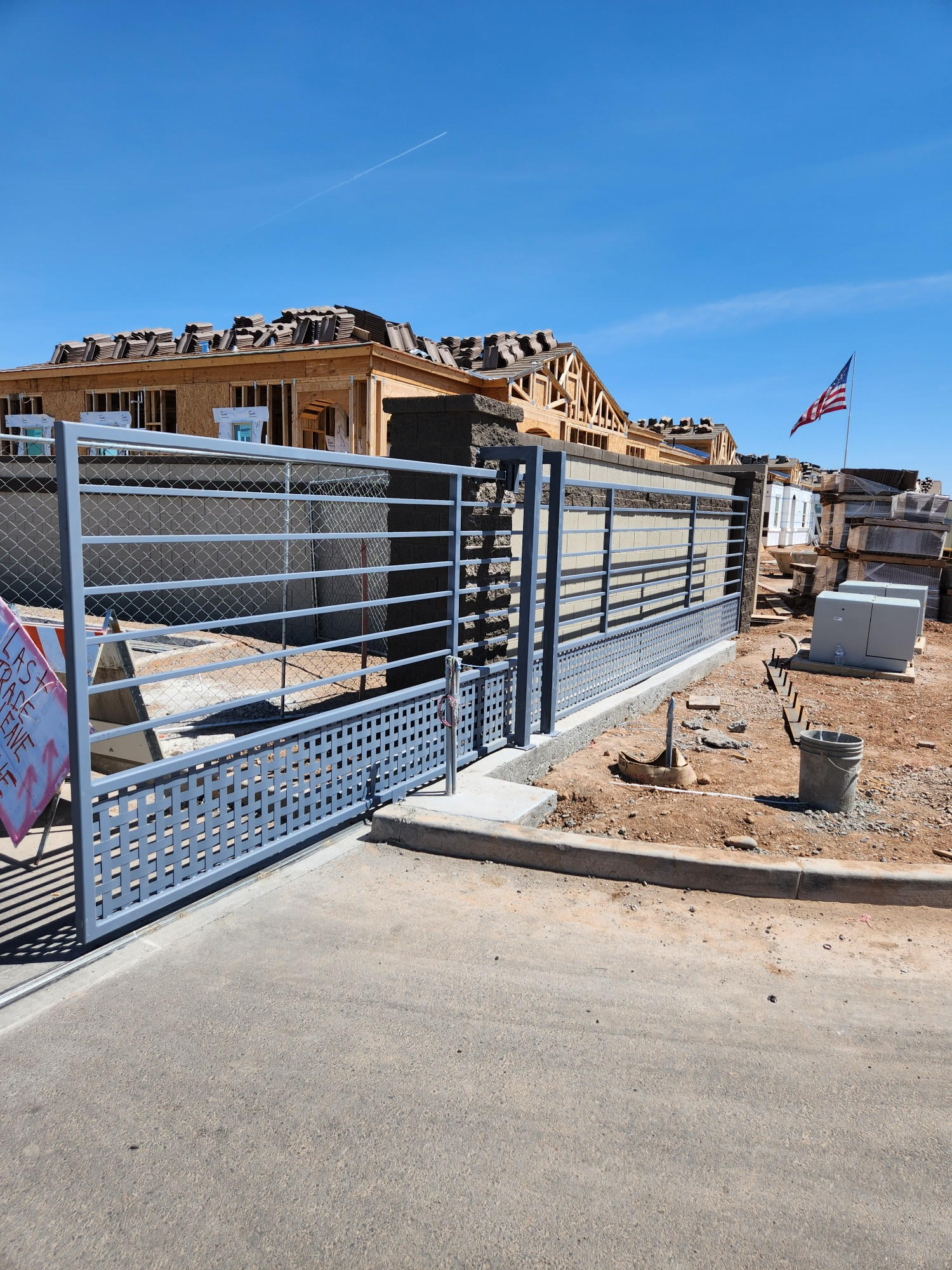 Fence installation project by Tarango Contracting in Litchfield Park AZ